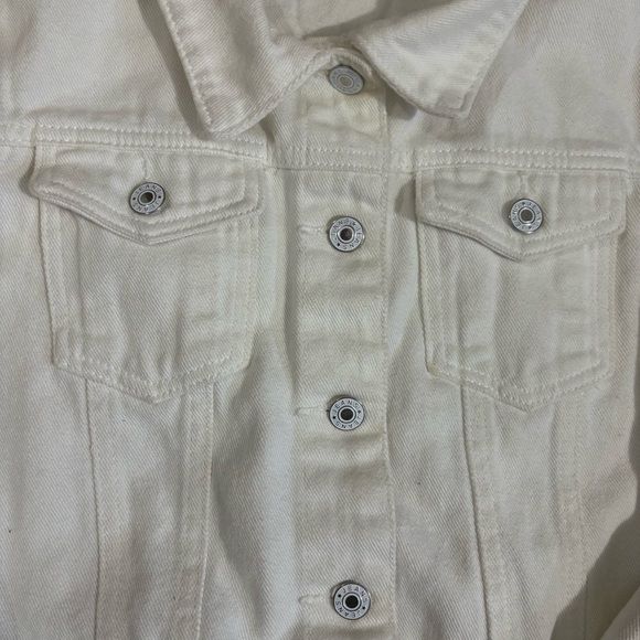 Event Blossom Bride White Denim Jacket Sz S/M Rhinestone Bridal Bachelorette - Picture 8 of 15